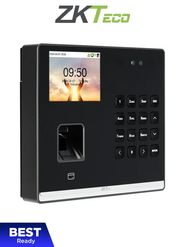 [SENSEFACE M2F PRO LR] ZKTECO Senseface M2F Pro LR-  Control de Asistencia con Acceso Basico para 500 rostros / 1,000 huellas / 1,000 tarjetas 125 KHz / 150,000 Eventos / Bateria de Respaldo de 4 horas / Compatible con ZKBio Zlink