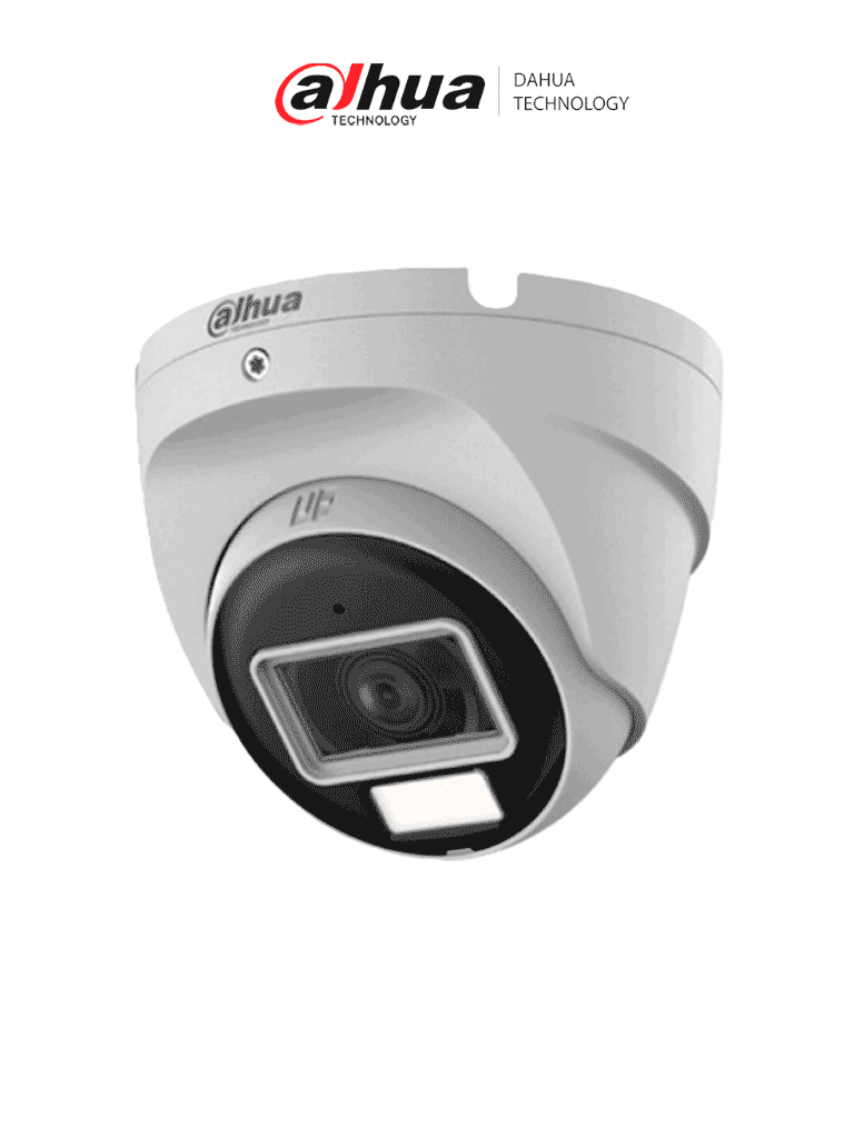 [DH-HAC-T2A21N-U-IL-A] DAHUA HAC-T2A21N-U-IL-A- Cámara Domo de 2 MP Serie Cooper/ Lente de 2.8 mm con Apertura Hasta 100°/ Iluminación Inteligente Hasta 30Mts con IR + 20Mts Luz Calida/ Con Micrófono Incorporado/ Para Exterior IP67/ Metal