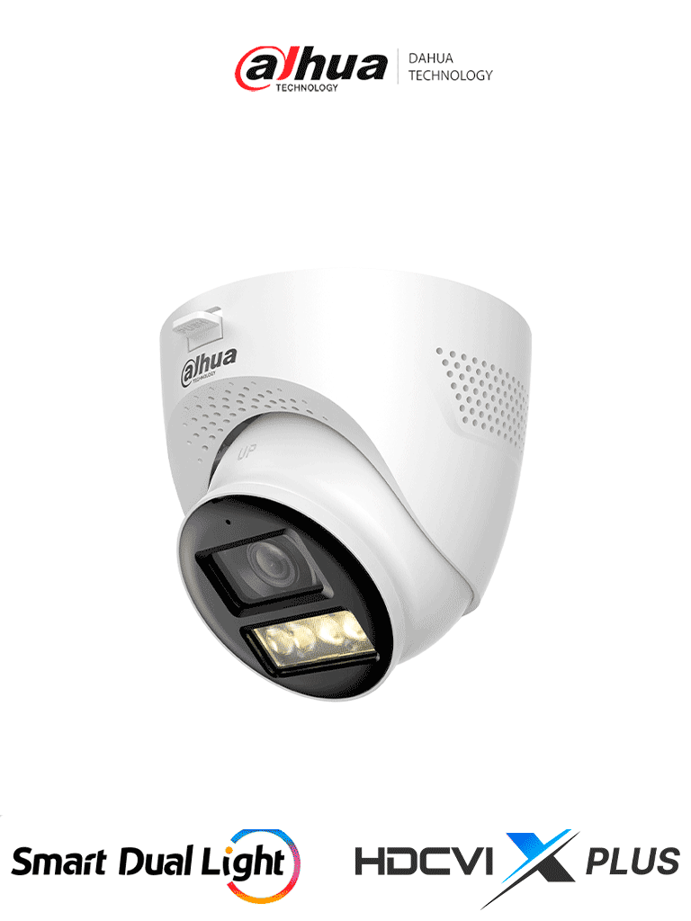 [DH-HAC-HDW1200TQN-IL-T] DAHUA DH-HAC-HDW1200TQ-IL-T- Cámara Domo de 2 Megapíxeles 1080P/ HDCVI X Plus/ Iluminador Dual Inteligente/ Audio Bidireccional/ Apertura de Hasta 111°/ Iluminación de Hasta 40m/ Fabricada en Metal + Plastico