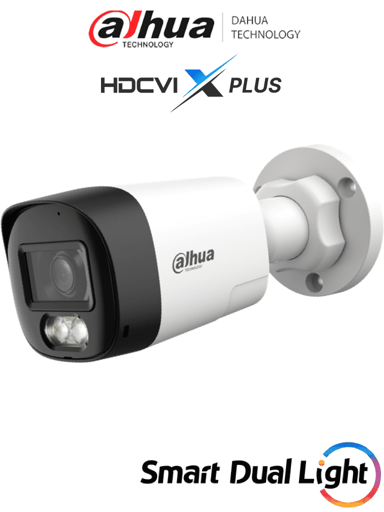 [DH-HAC-HFW1200RLN-IL-T] DAHUA DH-HAC-HFW1200RL-IL-T - Camara Bullet de 2 Megapixeles/ Audio Bidireccional/ Iluminación Dual Inteligente Hasta 30m/ Lente de 2.8mm Apertura de 111°/ Policarbonato/