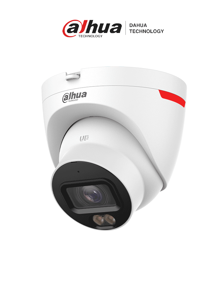 [DH-IPC-HDW2849T-S-PRO] DAHUA DH-IPC-HDW2849T-S-PRO Cámara IP domo  de 8MP / WizColor /WizSense/  IA/ SMD Plus/ Protección perimetral/ Lente de 2.8 mm/ Micrófono integrado/ WDR 120 dB/ Ranura MicroSD/ PoE/ IP67/