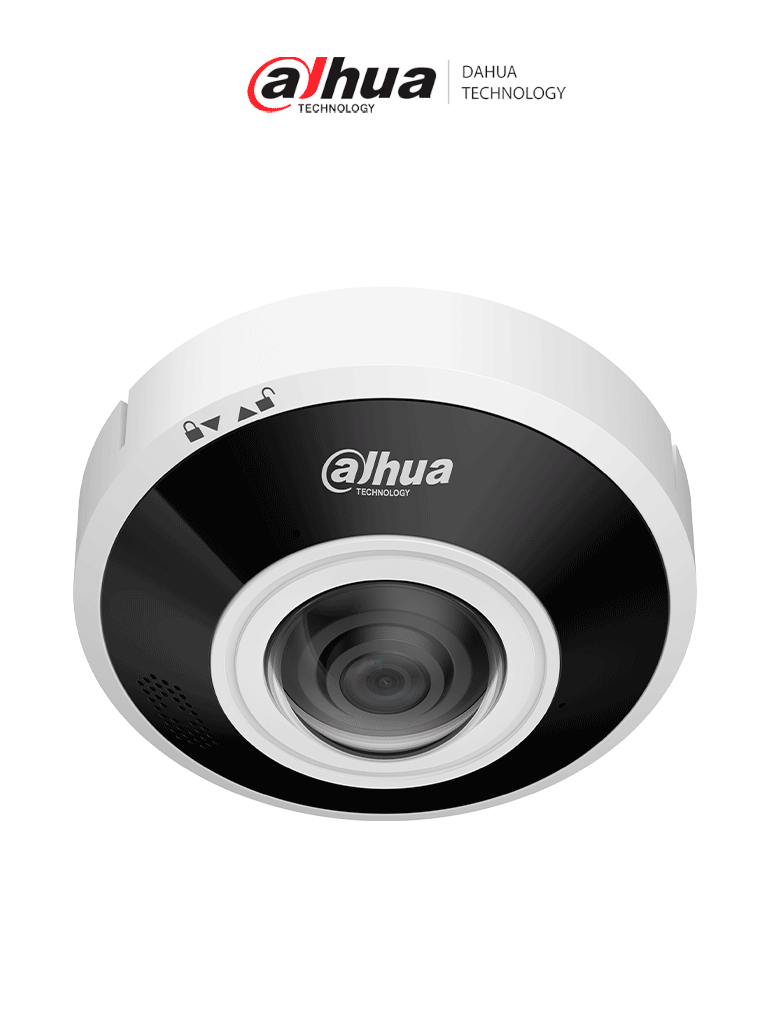 [DH-IPC-EBW5641-AS] DAHUA DH-IPC-EBW5641P-AS-Cámara IP Fisheye/ 6MP/WizMind/ WDR/Heatmap/conteo de personas/protección perimetral/ LED IR integrado 15m/ deep learning/ E&S Alarma y Audio/ Ranura para tarjeta Micro SD de hasta 1 TB/ Audio bidireccional/ PoE/IK10