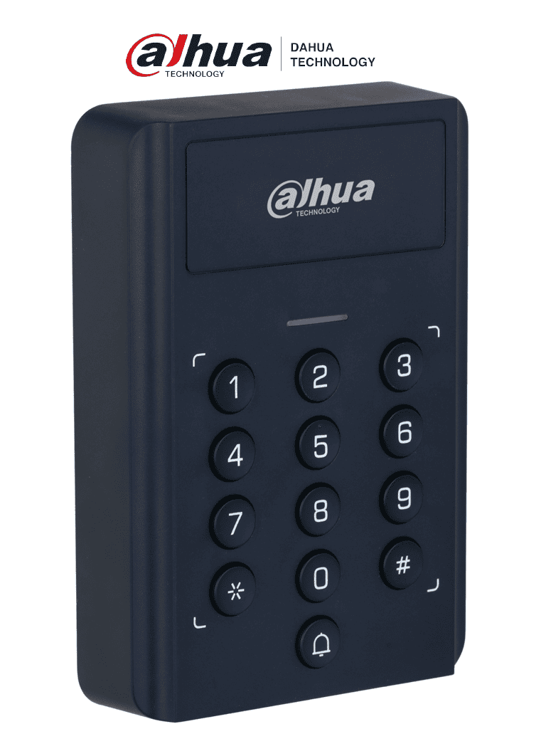[DHI-ASI1201BL-D] DAHUA ASI1201BL-D Control de Acceso Stand Alone / Botónes mecánicos / 3mil Tarjetas ID / 3mil contraseñas / Multiples formas de desbloqueo / Compatible con frentes de calle / Salida de 12V 1A / Indicador LED y Buzzer
