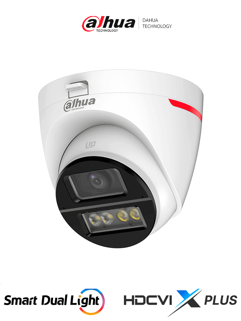 [DH-HAC-HDW1249XN-IL-A-PRO] DAHUA DH-HAC-HDW1249XN-IL-A-PRO-Cámara Domo HDCVI 2MP WizColor/HDCVI X PLUS/Imagen 24 Horas a Color/Corrección de Distorsión de Imagen mediante IA/ Iluminador Dual Inteligente/Hasta 50m de Iluminación/Doble Mic Incorp/Campo de Visión de Hasta 101°