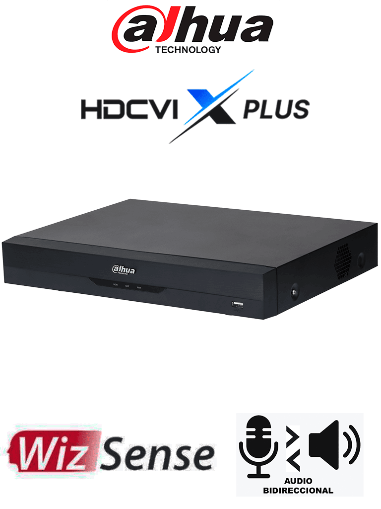 [DH-XVR5108HE-I3/T] DAHUA DH-XVR5108HE-I3/T - DVR de 8 Canales 5MP Lite WizSense/ HDCVI X PLUS/ Audio Bidireccional en los 8 Canales/ H.265+/ 8 Canales +4 IP/ Hasta 12 Ch IP/ 1 Canal de Reconocimiento Facial/ SMD Plus/ Protección Perimetral/ Compatible con Dolink Care
