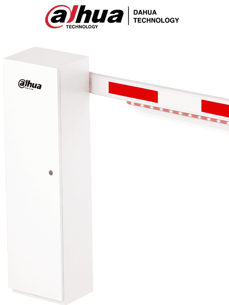 [DHI-IPMECDKIT] DAHUA DHI-IPMECDKIT-1062-LED Barrera Vehicular Sin Resorte para Alto Flujo, 3.5 Millones de Ciclos, Velocidad 3 Segundos, Con Brazo de 4m LED, Dirección Ajustable