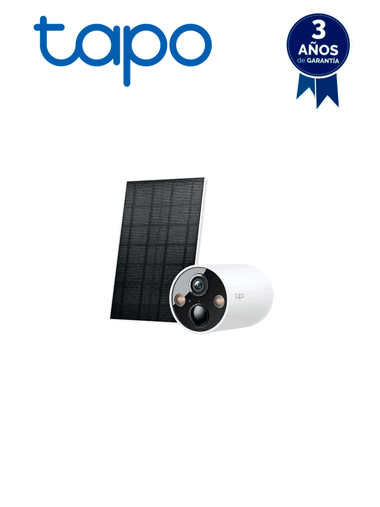 [TAPO C425 KIT] Tapo C425 KIT  Cámara de Vigilancia Wi-Fi Solar con Vista 2K QHD y Detección IA Avanzada gratuita,  Grabación de Vídeo 2K QHD, Alimentación Ininterrumpida. IP66.