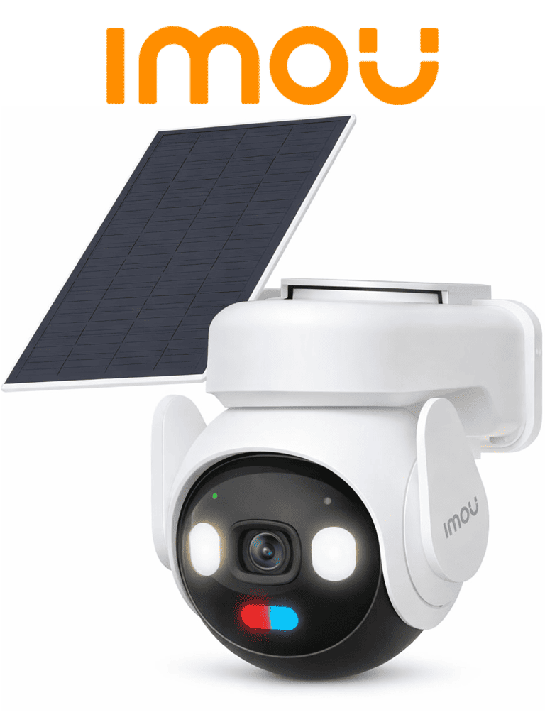[IPC-B7ED-5M0TEA-AM/FSP14] IMOU AOV PT 5MP (IPC-B7ED-5M0TEA-AM/FSP14) - Camara IP PT de 5 Megapixeles/ Conexión dual 4G+Wi-Fi/ Grabación Continua 365 días (AOV-AlwaysOnVideo)/ Batería de Alta Duración/ Ranura para Micro SD 512GB/ Incluye Panel Solar/ Detección humana y Vehículos/