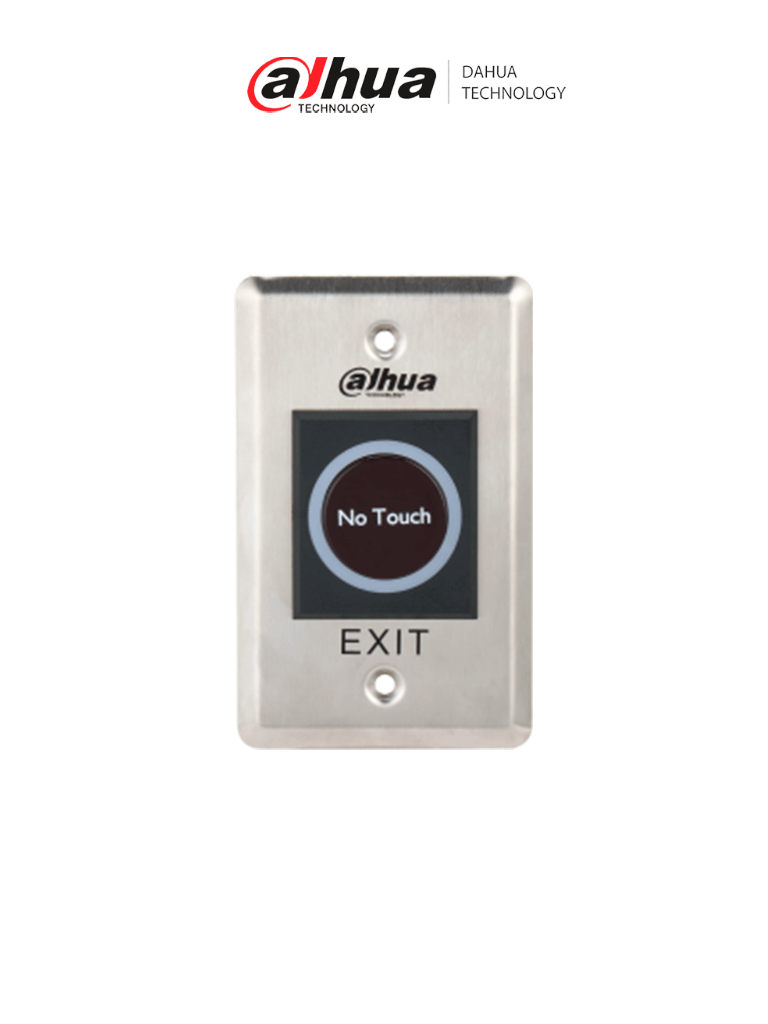 [DHI-ASF909-V1] DAHUA DHI-ASF909-V1 - Botón de Salida sin Contacto, con Indicador LED, Acero Inoxidable, 12VCC, Función NC/NO, Distancia de Detección 0 - 15 cm