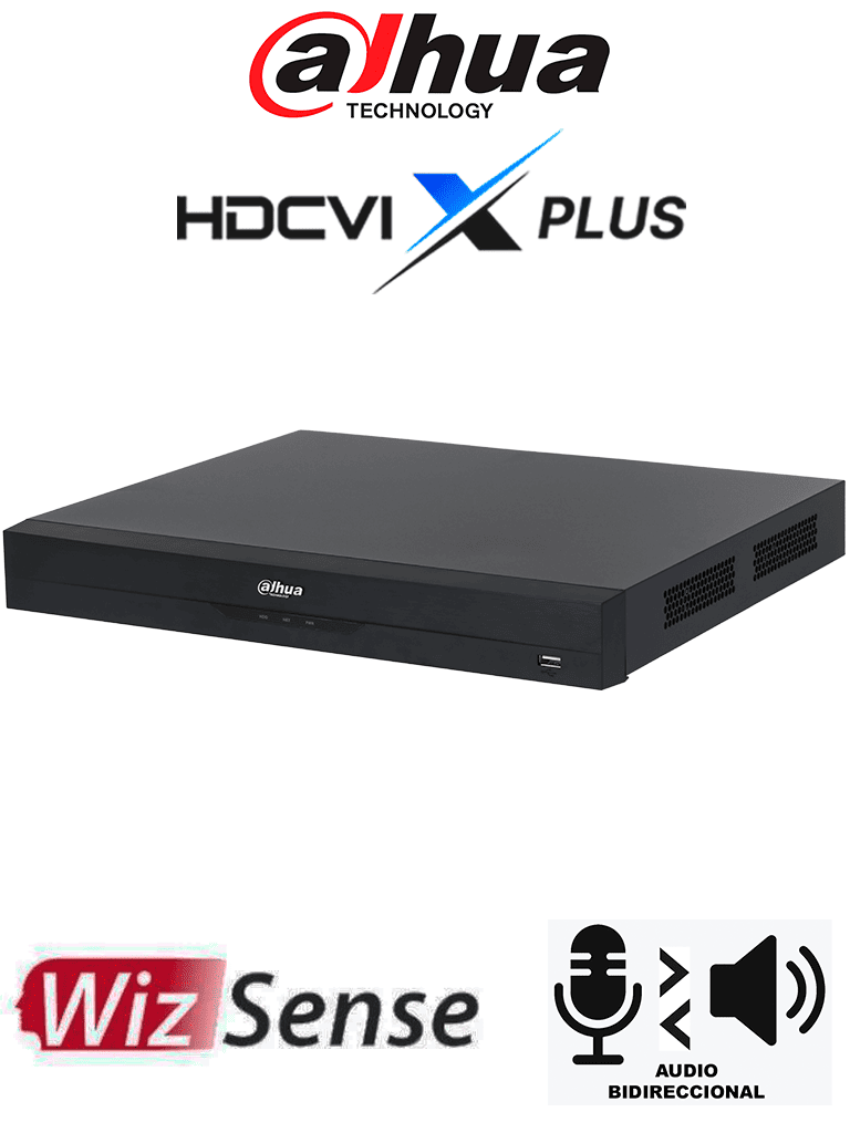 [DH-XVR5232AN-4KL-I3/T] DAHUA DH-XVR5232AN-4KL-I3/T - DVR de 32 Canales 4K WizSense/ Audio Bidireccional/ Canales con Reconocimiento Facial/ Hasta 32 Canales IP/ SMD Plus/ 2 Bahías de Discos Duros/ Funciones IoT& POS/ H.265+/ Compatible con Dolink Care