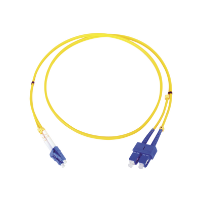 [LP-FO-6060B] Jumper de Fibra Óptica Monomodo LC/SC Duplex de 1 Metro (3.28 Pies)