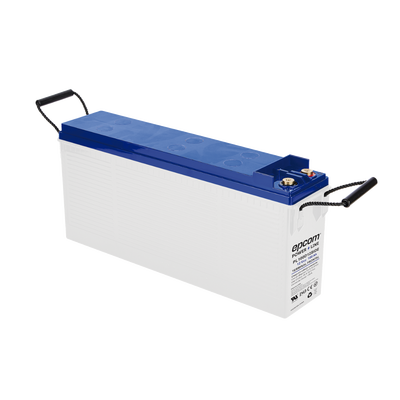 Batería de Ciclo Profundo AGM-VRLA / 12V 100Ah (10h) / Placas Gruesas Alta Densidad / Carcasa Ignífuga UL94-V0 / Terminal M8 / Baja Autodescarga / 1620A Cortocircuito
