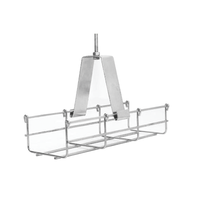[MG-51-140EZ] Suspensión conjunto 100 mm, para montar la charola desde el techo, con acabado Electro Zinc para varilla de 1/4, 5/16 y 3/8