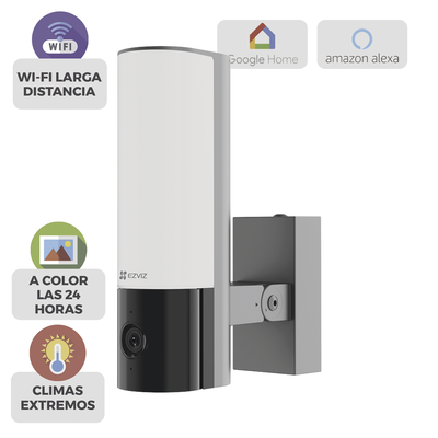 [CSEL3] Cámara IP 4 Megapíxel / Wi-Fi / Lampara Integrada / Audio de dos vías / Imágen Nocturna a Color / Detección Humana / Audios Personalizables / Uso Exterior con Protección
