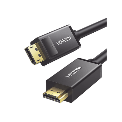 [10203] Cable DP Macho a HDMI Macho / Longitud 3 Metros (9.84 Pies) / Soporta 4K@30Hz / Soporta 3D / Cobre EstaÑado 28AWG / Blindaje Interno MÚltiple / TransmisiÓn Unidireccional / BotÓn de LiberaciÓn / Chip de Última GeneraciÓn