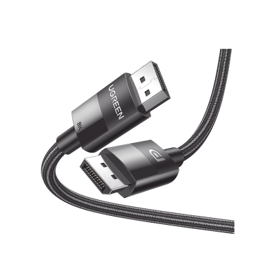 [80392] Cable DisplayPort 1.4 | Longitud 2 Metros (6.56 Pies) | Versión DP1.4 | 8K 7680x4320 a 60 Hz | Soporta 3D | HDR | Blindaje Interno Múltiple | Nylon Trenzado | Soporta 32.4Gbps