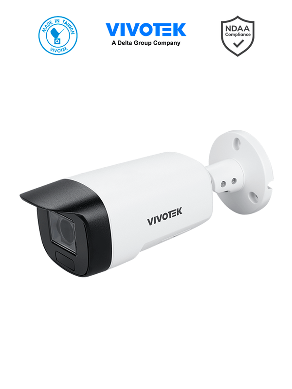 VIVOTEK IB9399-EHTV - Cámara IP Bullet Exterior 8 Megapixeles, 4K, 30 fps, Lente Varifocal 4.3-9.8mm, Smart IR III 40m, WDR Pro, Deep Learning VCA, Deep Search, Smart Stream III, Visión SNV, Microfono Integrado, Protección IP67, IK10, ONVIF