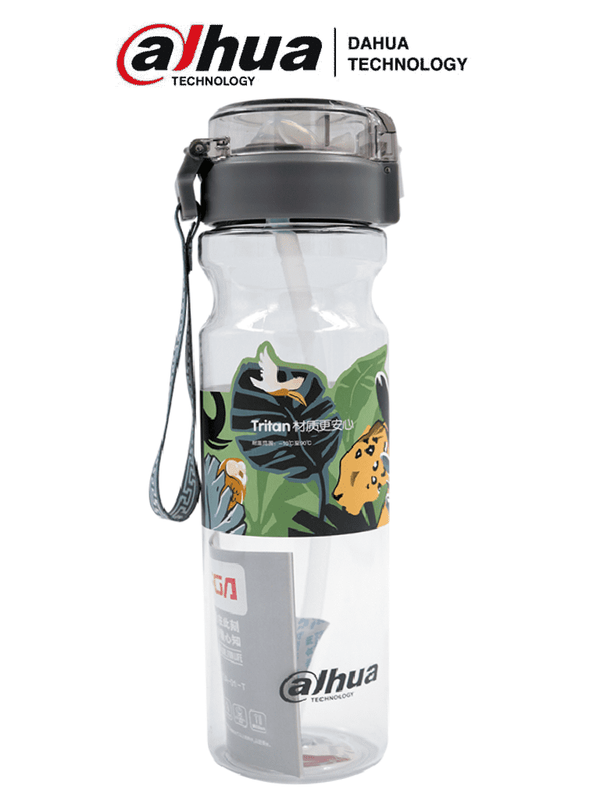 [MATPRO021] DAHUA MATPRO021 - Cilindro para Agua con Popote/ Transparente/ Con Logo Dahua/ Promocional