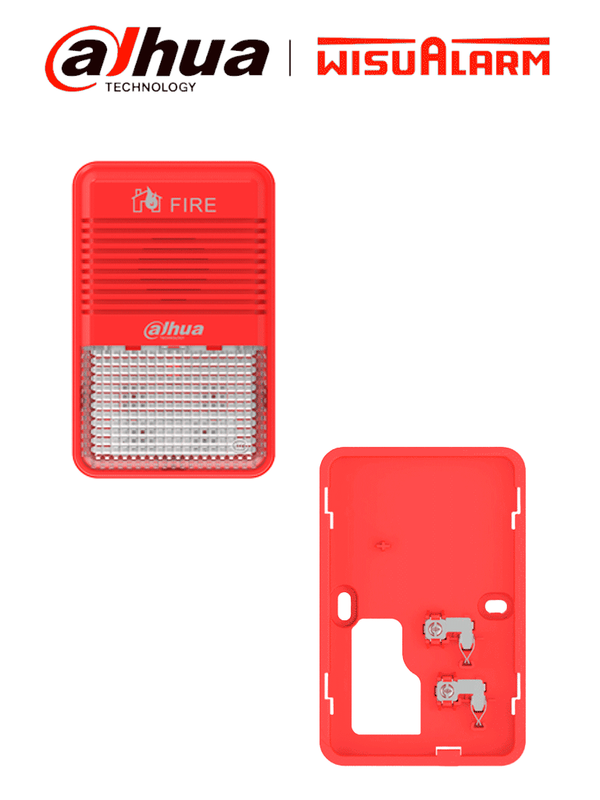 [DHI-HY-1500] DAHUA WISUALARM PAQUETE DHI-HY-1500 - El paquete incluye: sirena estrobo direccionable y la base de instalación
