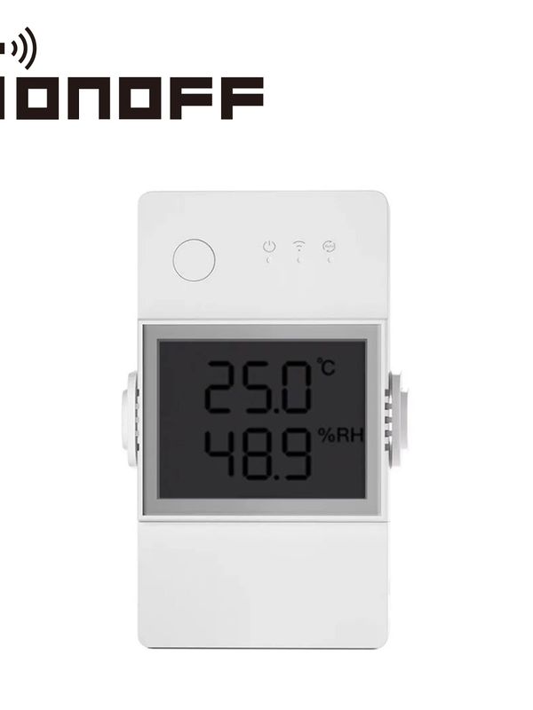 [AW100SON12] INTERRUPTOR INTELIGENTE CON MONITOREO DE TEMPERATURA Y HUMEDAD SONOFF THR320D CON DISPLAY CONEXION WIFI 2.4GHZ SOPORTA HASTA 20A COMPATIBLE CON ASISTENTES VIRTUALES