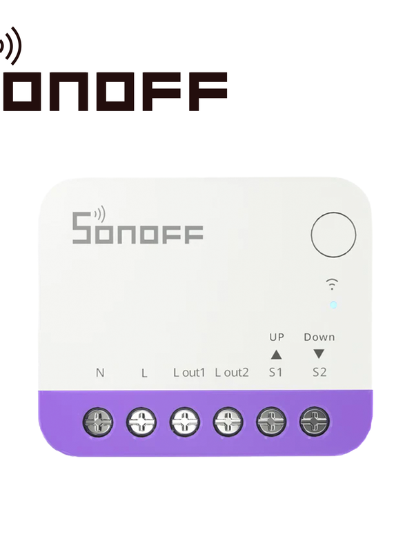 [AW100SON18] MINI INTERRUPTOR ON/OFF  WIFI PARA PERSIANAS SONOFF MINI-RBS  COMPATIBLE CON GOOGLE HOME/ ALEXA/APPLE HOME / MATTER / CONTROLABLE DESDE  LA APP / WIFI 2.4 GHZ/ CARGA DE 1 AMP MAXIMO