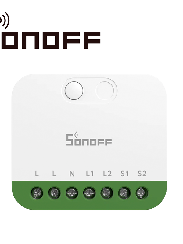 Mini Interruptor Inalambrico Sonoff Mini-2gs / Matter / Wifi 2.4ghz/ 2 Canales Independientes / Carga  Total  De  16 Ampere / Compatible Con  Google Home / Alexa / Apple Home / Home Assistant