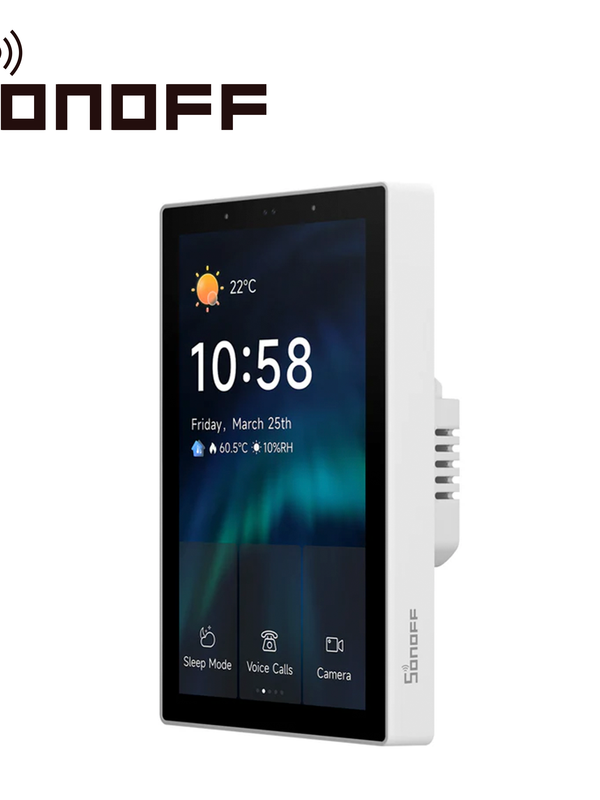 Panel De Control Para Casa Inteligente Sonoff Nspanel120pw/ Color Blanco/ Pantalla Touch De 4.7 Pulgadas / Hub Zigbee 3.0 Integrado / Agrega Dispositivos Zigbee Directamente Desde La Pantalla/ Compatible Con Asistentes  De  Voz