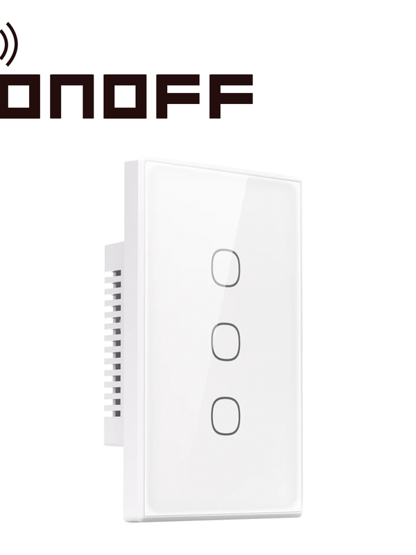 Apagador De Pared Touch Tx Gen2 Sonoff T6-3c-120m / 3ch On/off Inalambrico / Wifi 2.4ghz / Color Blanco / Matter Compatible Apple Home/alexa/google Home/smartthings/ifttt / App Ios Y Android / Hasta 10amp Por Canal