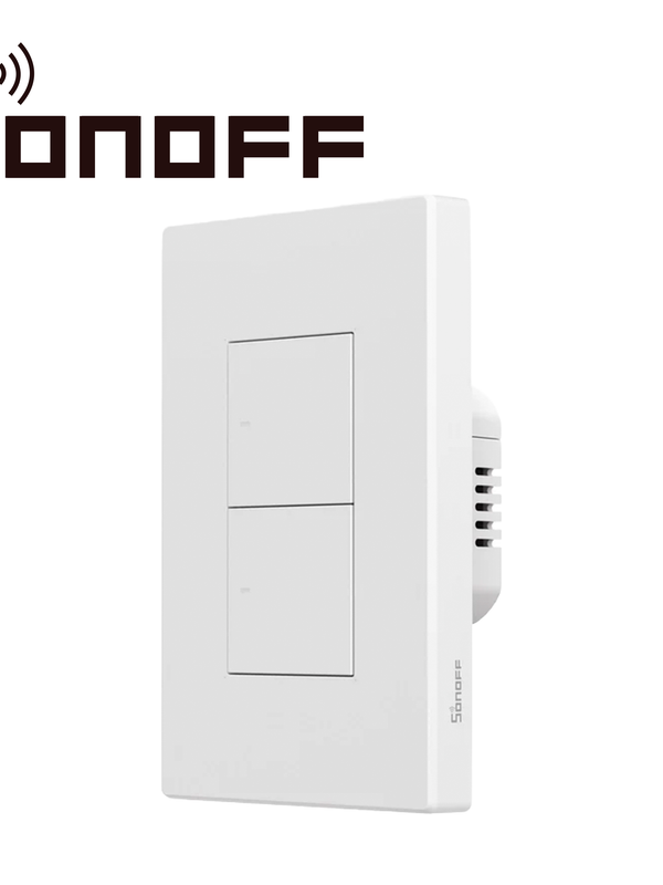 [AW200SON25] APAGADOR DE PARED TOUCH ZIGBEE  SONOFF ZBM5-2C-120W / ZIGBEE 3.0 / 2 CANALES/ SOLUCIONES DE SMART HOME/ CARGA MAXIMA TOTAL 10 AMP / COMPATIBLE CON HUB ZIGBEE