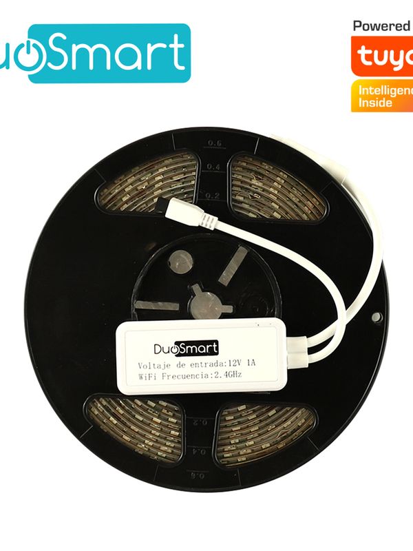 Tira Led De 5 Metros Multicolor Rgb Wifi 2.4ghz Duosmart S30 Compatible Con Alexa Y Google Home Con Temporizadores Compatible Con Escenas De Automatizacion En Conjunto Con Otros Dispositivos