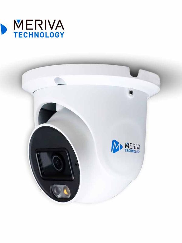 Camara Hd Turret Meriva Technology Mdl-5302a / 5mp / Ahd/tvi/cvi / 2.8mm / Iluminacion Dual (20 - 30m Ir / 20m Luz Calida) / Ip67 / Metalica / 12 Vcd / Microfono Integrado / Coc / Audio Por Coaxial O Utp (solo Por Tvi) / Imagen A Color 24/7 / No Compatible Con Xvr Uniarch Y Unv