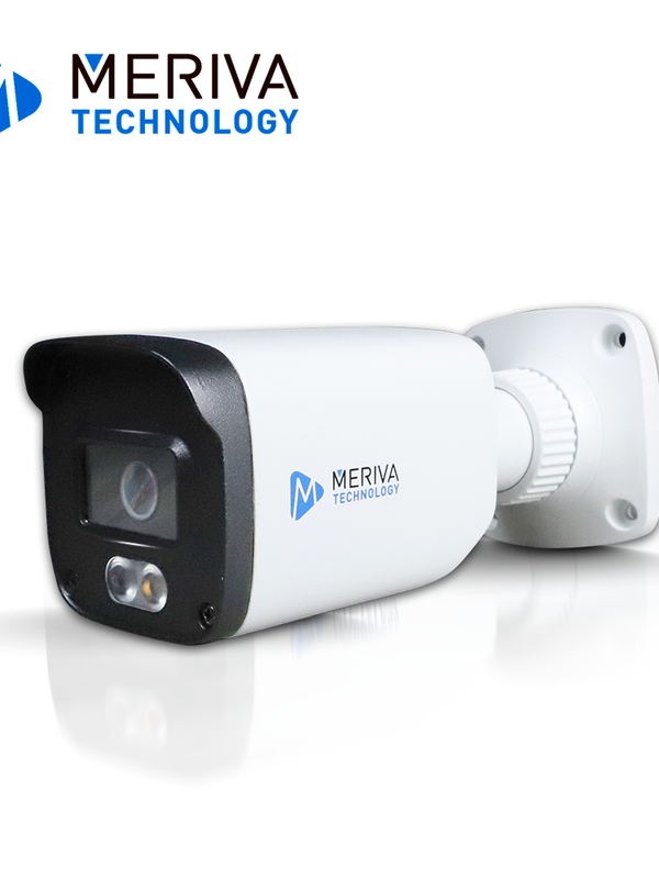 Camara Hd Bullet Meriva Technology Mdl-2202a / 2 Mp / Ahd/tvi/cvi / 2.8 Mm / Iluminacion Dual (20 - 30m Ir / 10m Luz Calida) / Ip67 / Metalica / 12 Vcd / Coc / Microfono Integrado / Audio Por Coaxial O Utp (solo Por Tvi) / Imagen A Color 24/7