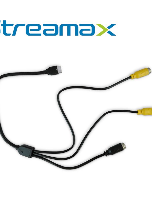 [CB01AMER12] CABLE DE ENTRADA Y SALIDA DE VIDEO STREAMAX ADPLUS-CABLE DE VIDEO / CONECTOR 10 PINES ADPLUS / 1 CANAL AHD + 1 CANAL IP / SALIDA PARA CONECTAR UN MONITOR DE 4 PINES / COMPATIBLE CON ADPLUS 2.0 - V1.1