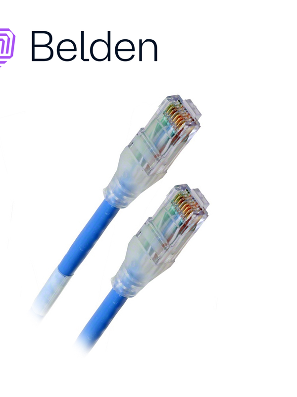 [CB02ABEL24] PATCH CORD DIAMETRO REDUCIDO UTP CAT6A BELDEN CAD1106010 / INTERIOR / AZUL / 4 PARES / 28 AWG / FORRO PVC / CMR / 10 PIES 3 METROS