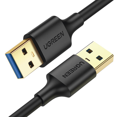 [90576] Cable USB-A 3.0 a USB-A 3.0 / 3 Metros / Macho a Macho / Conector Niquelado / Núcleo de Cobre Estañado / Blindaje Múltiple / Velocidad 5Gbps / No Requiere Controlador / Compatible con USB 2.0 Y USB 1.1