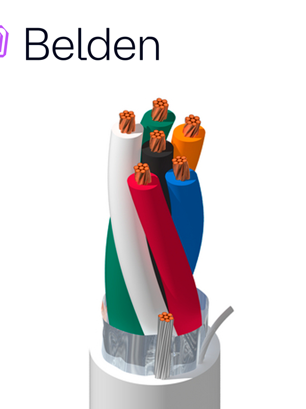 [CB05BBEL58] CABLE DE AUDIO COMERCIAL Y SEGURIDAD BELDEN 5304FE 0081000 / INTERIOR / GRIS / 6 CONDUCTORES / 18 AWG / MULTIFILAR / FORRO PVC / CMR / BLINDADO / BOBINA / 1,000 PIES 305 METROS