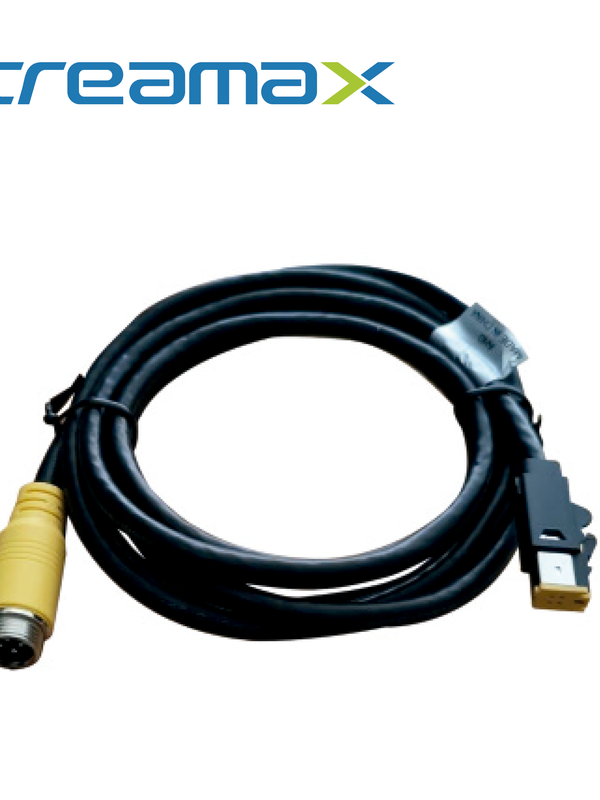 Cable Convertidor Din De Aviacion Streamax M4pin Dj-transfer / 4 Pines / 0.18 Metros / Compatible Con Camaras Ahd Y Mdvr Ma16max