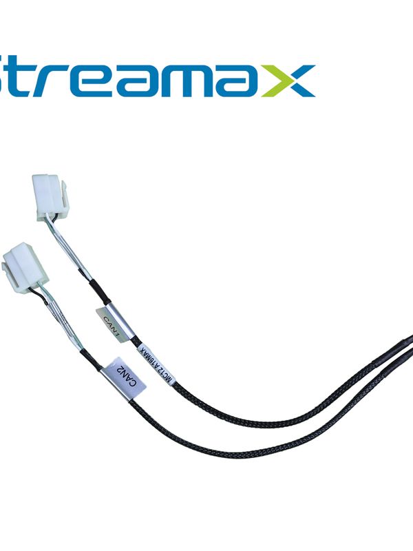 CABLE DE CONEXION MERIVA STREAMAX MC12 A16MAX / CAN (1-2) / CONECTOR 5557 DE 8PIN / 30CM / COMPATIBLE CON DVR MOVIL A16MAX