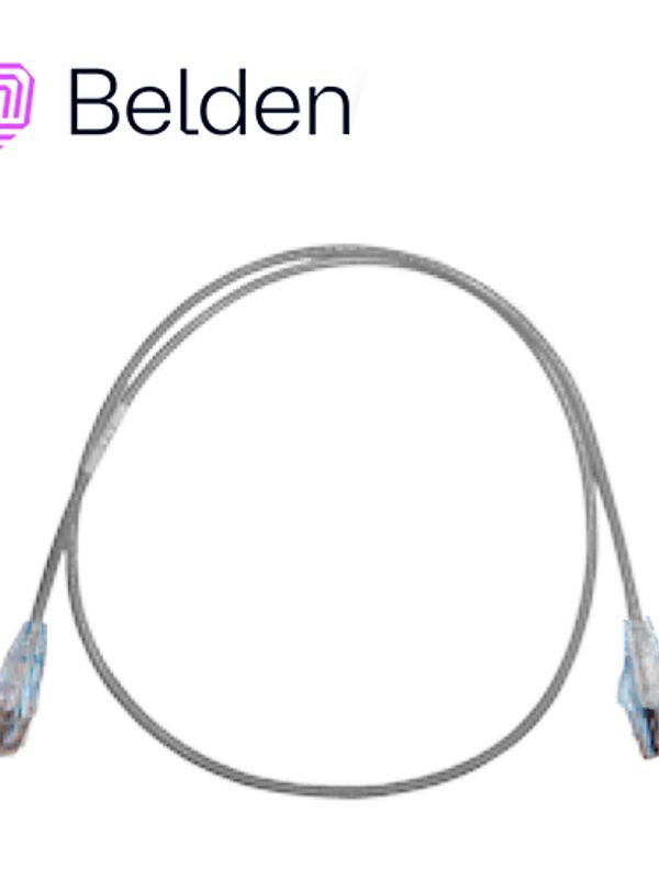 Patch Cord Utp Cat6a Belden Cad1108003 Forro Pvc Gris Cmr-riser 4 Pares Calibre Conductor 28 Awg Diametro Reducido Cobre Estañado Multifilar Uso Interior Partes Relacionadas:conectores Modulares Cat6a Patch Panel Cat6a Longitud 3 Pies 90 Centimetros