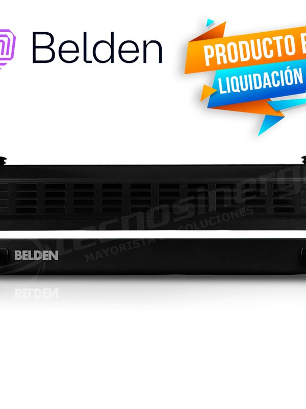 Charola Fibra Optica Belden Ax105563 Alta Densidad P/4 Adaptadores Vacia Negro