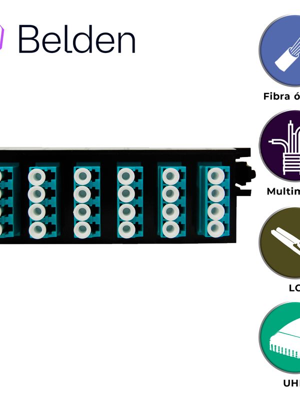 [FC3H12LDFS] Cassette Fx Uhd Belden Multimodo Fc3h12ldfs / Om3 / Aqua / Lc Duplex / 12 Puertos