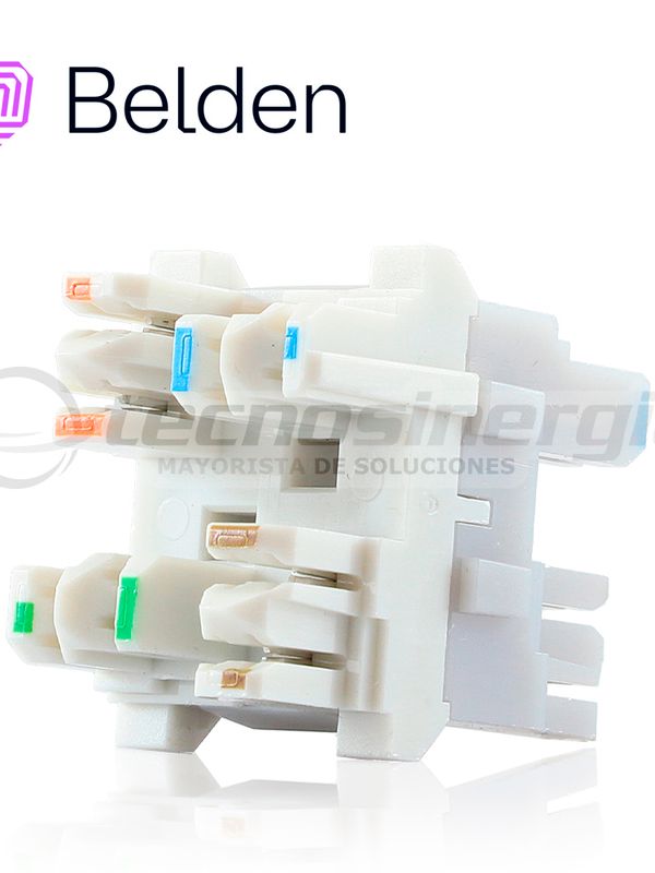 Bloque De Conexion 4 Pares Belden Ax104139 Cat 6a 10gx Terminacion 568a/b Gris