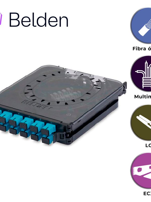 [FC3X12LDFS] Cassette Fx Ecx Multimodo Belden  Fc3x12ldfs / Om3 / Aqua / Lc Duplex / 12 Puertos