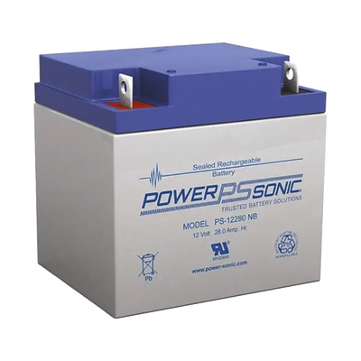 [PS-12280-NB2] Batería 12V, 28AH, Para Respaldo, Tecnologías AGM/VRLA, 5 Años Vida Útil, Terminales NB2, Reconocida UL