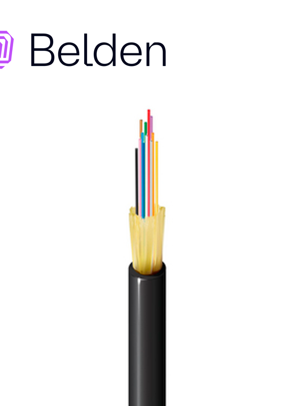 [CB09BBEL54] FIBRA OPTICA BELDEN FD4D012R9 / INTERIOR/EXTERIOR / NEGRO / OM4 / 12 HILOS / FORRO PVC / OFNR / BOBINA / 1,640 PIES 500 METROS