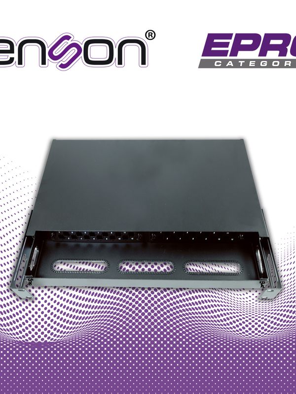 Caja De Distribuidor De Fibra Optica Enson Ens-mdf8003 Para Dos Modulos Compatible Con Mini Panel Ens-pa6lcmm Y Ens-pa12lcmm