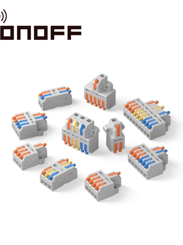 Conectores De Empalme Rapido Sonoff D1-2 / Juego  De  54 Conectores  Rapidos De  Diferentes  Capacidades De Conductores /identificados Por  Colores/  Compatible  Con  Cables  Awg24-12 / Facil Y Rapida Coneccion/ Soporta  Hasta  32amp
