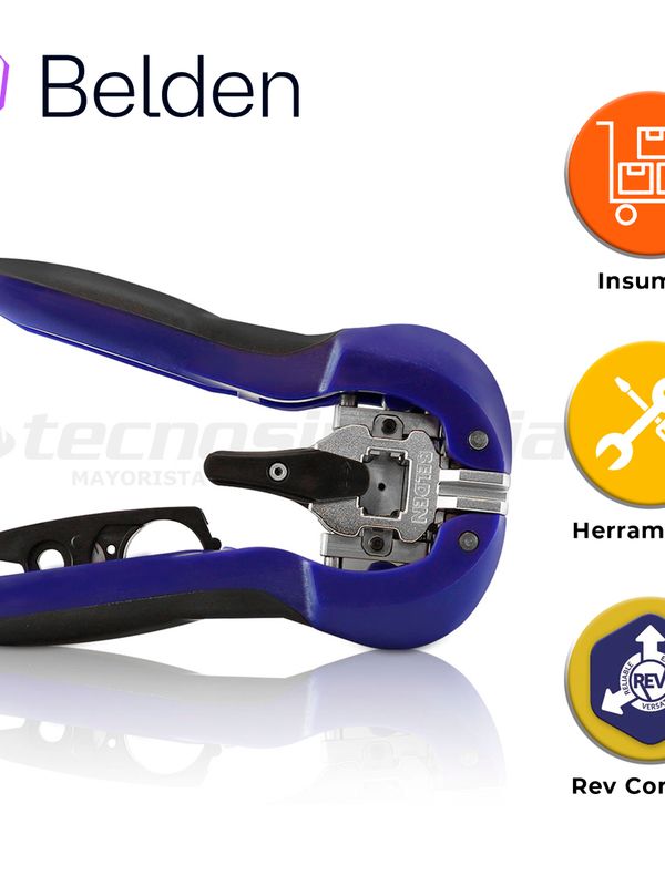 [CBAH1BEL03] HERRAMIENTA DE TERMINACION REVCONNECT BELDEN RVUTT01 / INTERIOR / AZUL / INCLUYE ACCESORIO PELACABLE