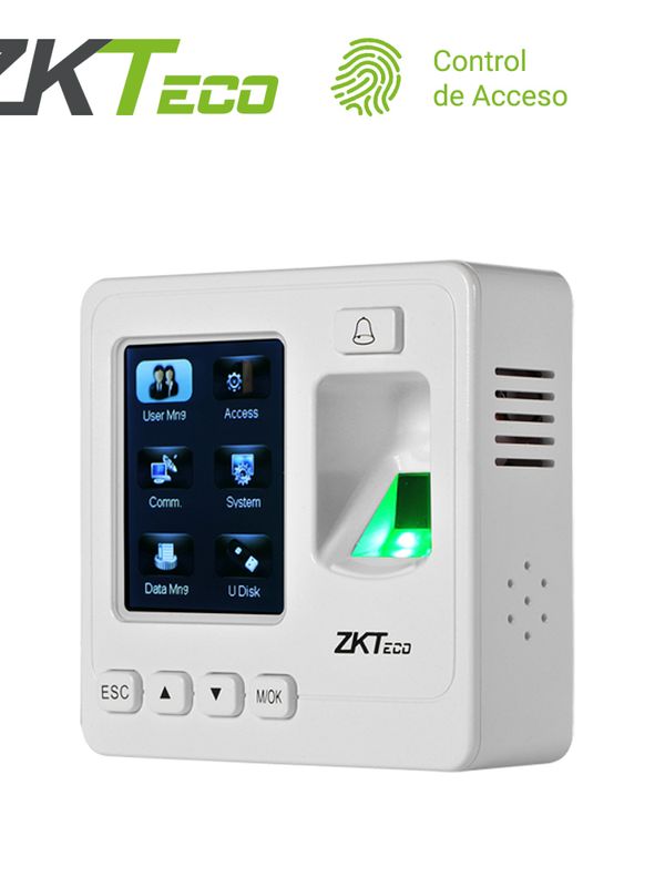 [CC023ZKT02] CONTROL DE ACCESO BASICO Y ASISTENCIA ZKTECO SF100/ID BIOMETRICO DE 1500HUELLAS/5000TARJETAS125KHZ/80,000REGISTROS TCP/IP/RS485/USBHOST COMPATIBLE LECTORA KR503E