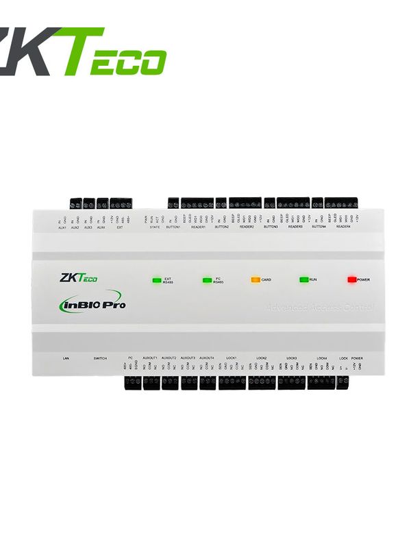 [CC043ZKT20] 	PANEL DE CONTROL DE ACCESO AVANZADO ZKTECO MODELO INBIO260PRO PLUS PERMITE  CONTROLAR 2 PUERTAS CON CAPACIDAD DE 100,000 USUARIOS, 3,000 ROSTROS, 100,000 CODIGOS QR, 20,000 HUELLAS, 500,000 EVENTOS, COMUNICACION TCP/IP COMPATIBLE CON SOFTWARE ZKBIO CV SECURITY